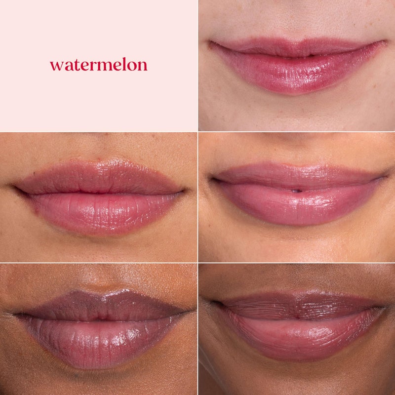 Burt's Bees Shimmer Lip Tint, Tinted Lip Balm Stick, Moisturizing for All Day Hydration with Natural Glowy Pigmented Finish & Buildable Color, Watermelon, 1 Tube, 0.09 oz. - Image 5