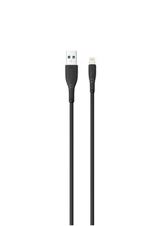 كابل USB-A إلى Lightning 2.4A بطول 1.2 متر - أسود