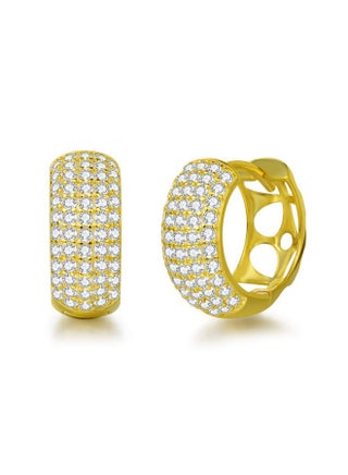 Women Hoop Earrings 925 Sterling Silver Yellow Gold Plated Pave Cz Cubic Zirconia Small Thick Cartilage Huggie Hoop Earrings Dainty Fine Jewelry Gifts For Women 15Mm - pzsku/Z23EBE08438103D3178DFZ/45/_/1714989446/2b976e3e-45e9-4613-ab70-0b1f6cc69f19