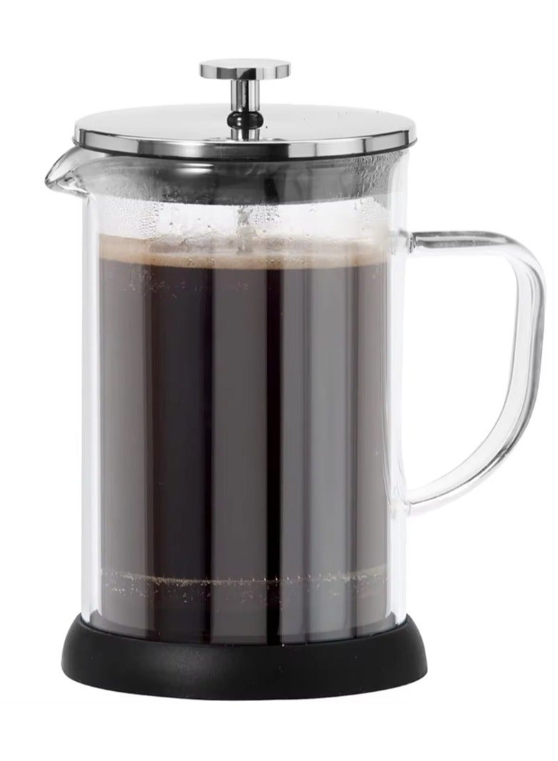 تيلاند ماكينة صنع القهوة بمكبس زجاجي من البورسليكات كافيتيير جدار واحد مقاوم للحرارة، وعاء قهوة بارد، 4 أكواب للمطبخ والهدايا، آمنة للاستخدام في غسالة الأطباق 800 مل - Image 5