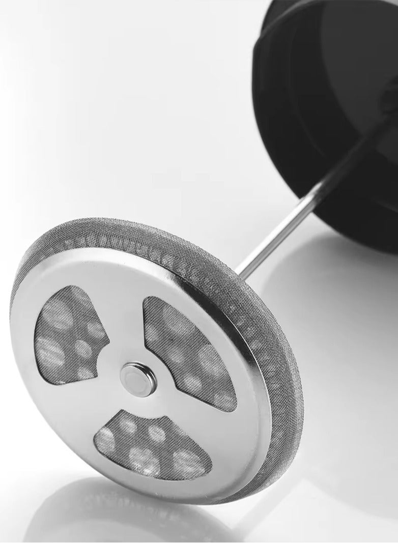 تيلاند ماكينة صنع القهوة بمكبس زجاجي من البورسليكات كافيتيير جدار واحد مقاوم للحرارة، وعاء قهوة بارد، 4 أكواب للمطبخ والهدايا، آمنة للاستخدام في غسالة الأطباق 800 مل - Image 4