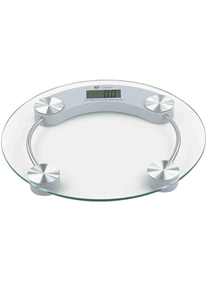 Glass Bathroom Scale Round, No Size, Clear 5mm  - Image 1