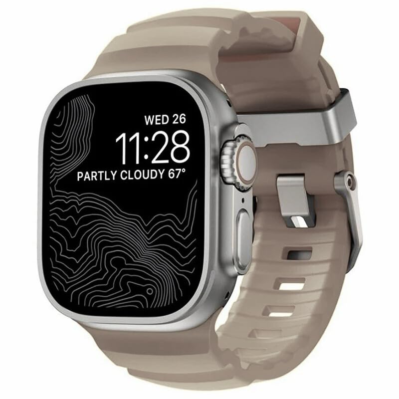 NEXT STORE Ocean-Style Sport Silicone Band Compatible with Apple Watch Series 1–10, Ultra/Ultra 2/SE (42/44/45/46/49mm) – Adjustable Strap - Image 2