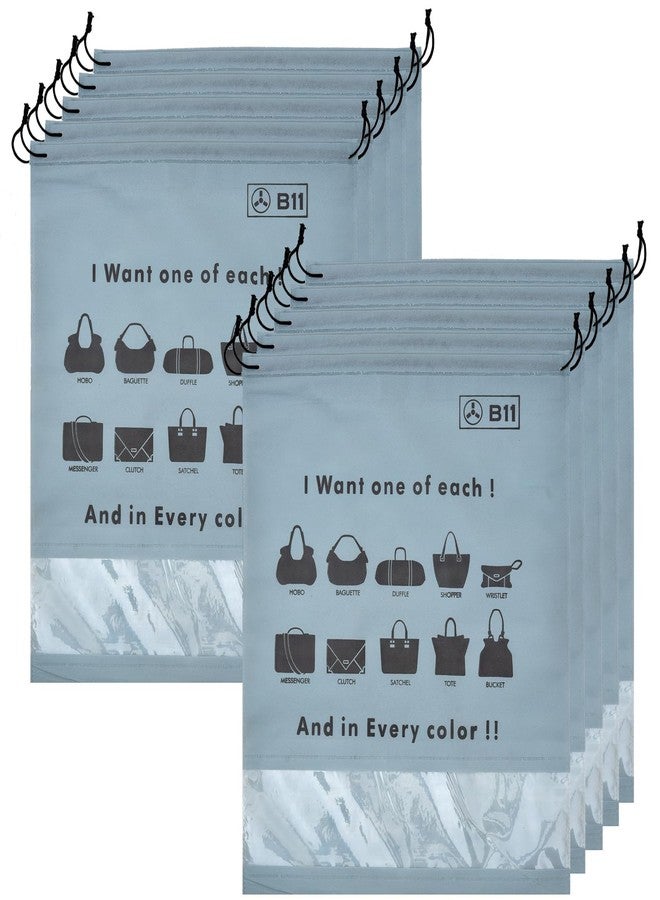 B11 Women Handbag Purse Dust Cover Bags (Pack of 10) TRavel Organizer Storage Bag for Girls - Image 2