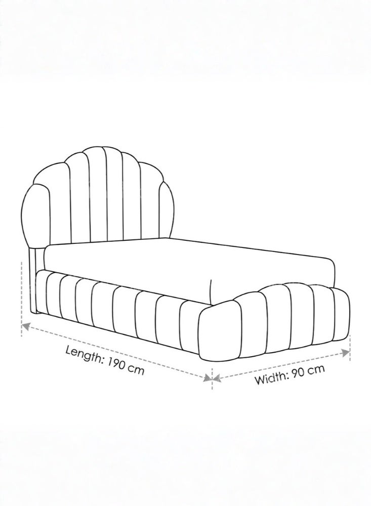 KARNAK Petalia Single Kids Bed – Cream - Image 5