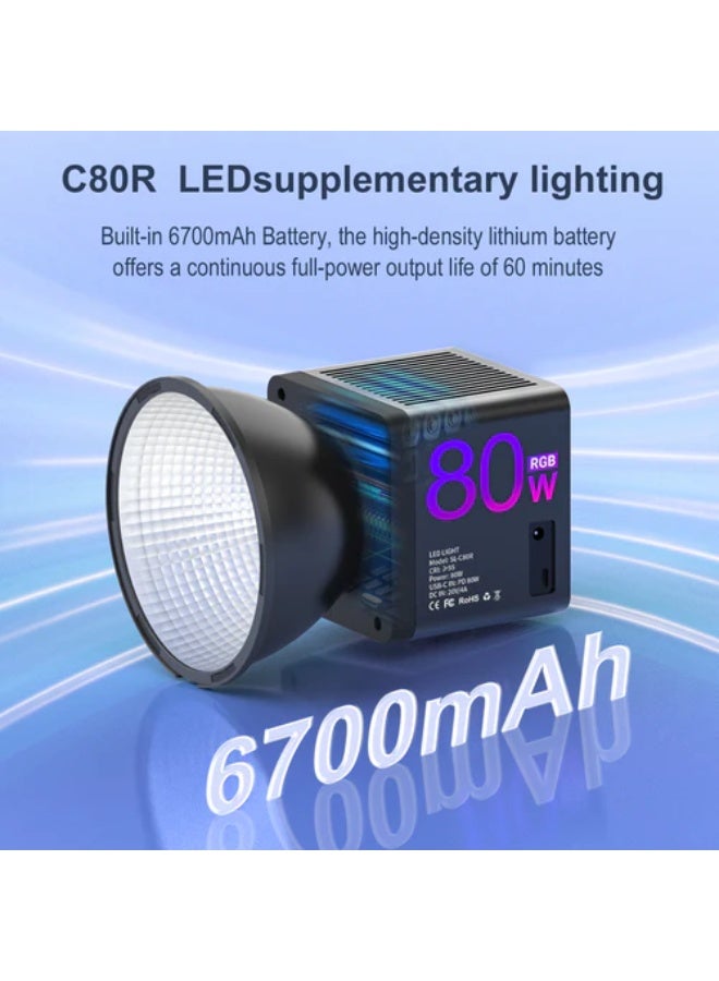 مامن SL-C80R ( 80W ) RGB Video COB Fill Light - Image 5