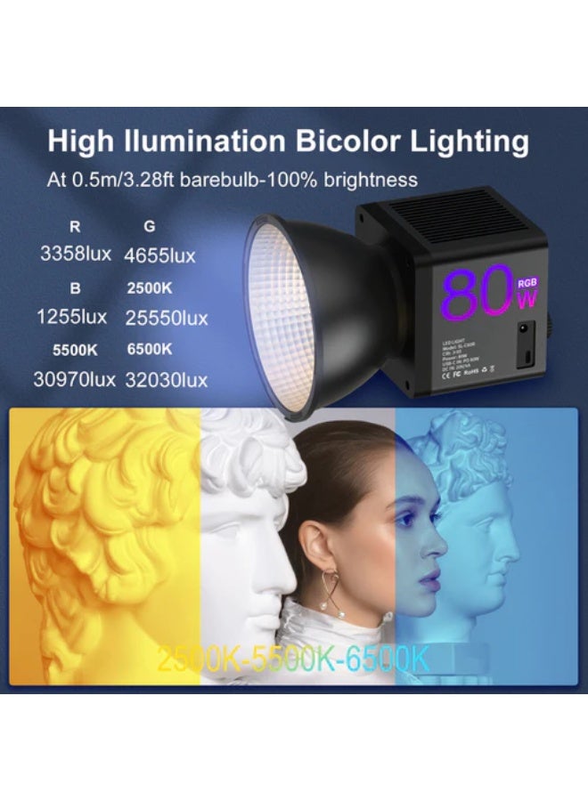 مامن SL-C80R ( 80W ) RGB Video COB Fill Light - Image 3