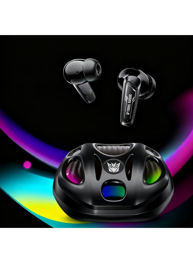 TRANSFORMERS Bluetooth in-ear wireless earbuds with long battery life, suitable for various modes, high sound quality, and unique design. Perfect as a birthday, Christmas, and New Year's gift for friends-black - Image 1