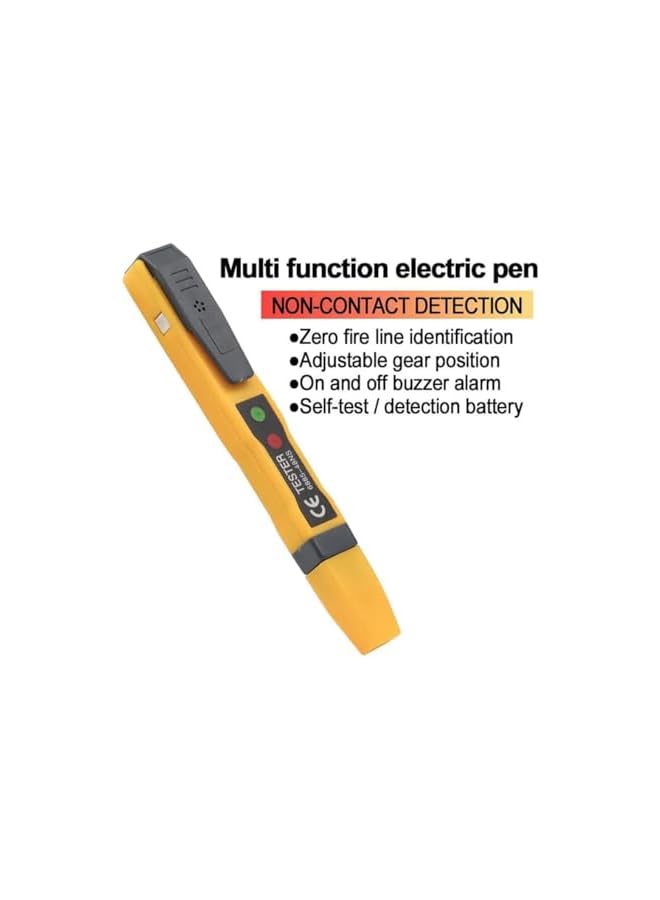 PROMASS promass Smart Non-contact Voltage Tester Pen AC/DC Wire Voltage Detector Circuit Tester Pencil Electric Indicator With Alarm Buzzer  - Image 3