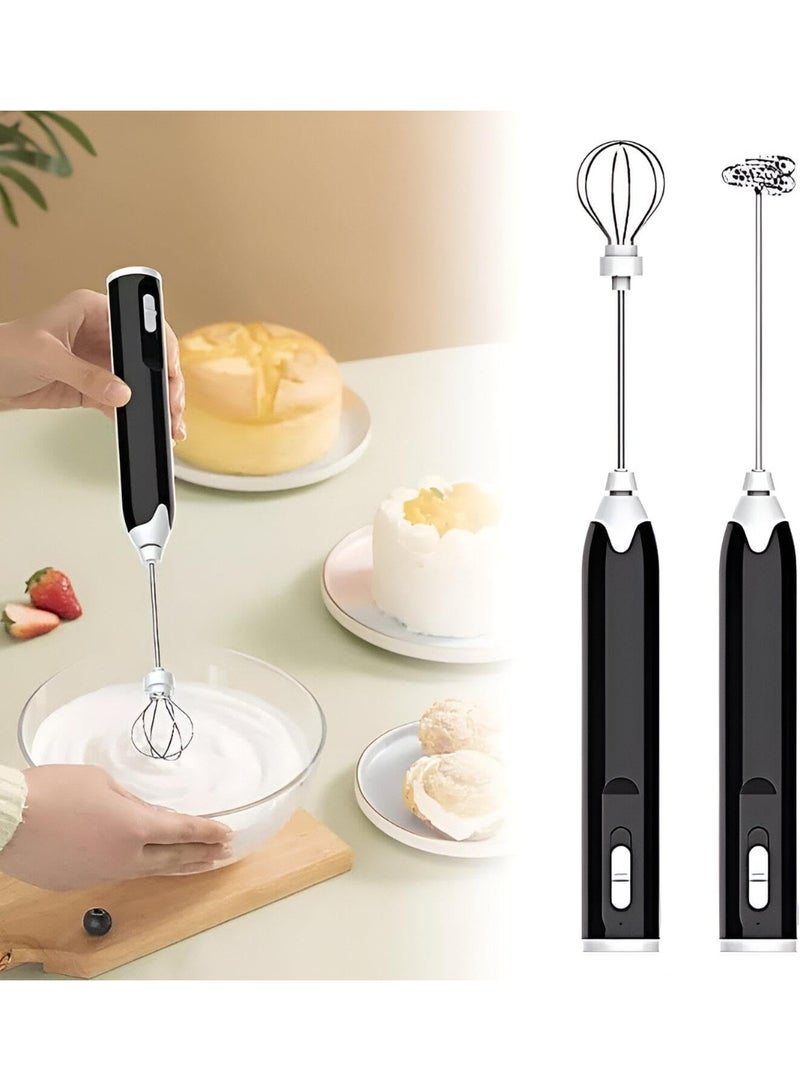 مخفقة حليب كهربائية قابلة للشحن USB بثلاث سرعات – مضرب حليب يدوي لصنع رغوة القهوة والكابتشينو واللاتيه والشوكولاتة الساخنة - Image 5