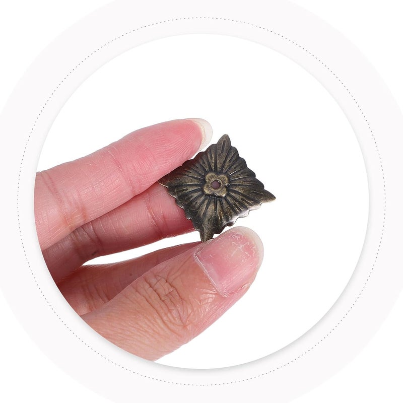 200 Pcs Antique Bronze Upholstery Tacks Decorative Furniture Decor Nails for Sofa Chair Bed DIY Home Decor 21mm Vintage Upholstery Thumb Pins - Image 4