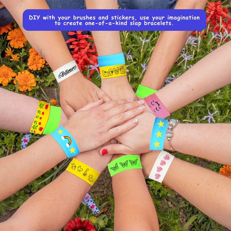 CCINEE 20PCS Silicone Ruler Slap Bracelets  Assorted Ruler Snap Bracelets Colorful Silicone Wristband with Scale for Kids Craft Classroom Prizes Gift Exchange Party Favors - Image 4