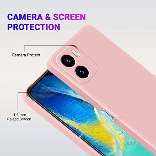 LIRAMARK Silicone Soft Back Cover Case for Vivo Y15s / Vivo Y01 / Vivo Y15A (Silicone Pink) - Image 3