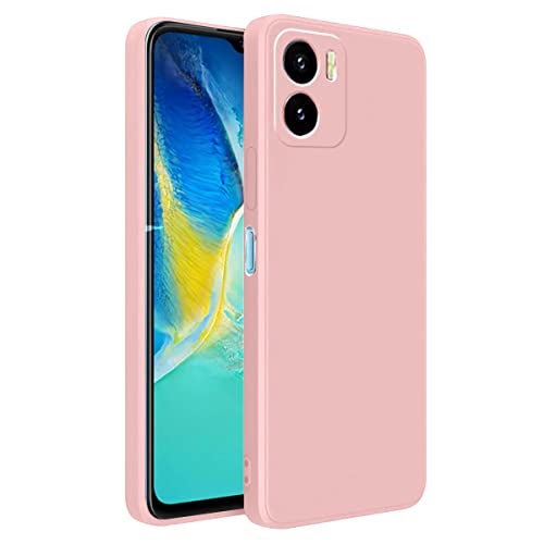 LIRAMARK Silicone Soft Back Cover Case for Vivo Y15s / Vivo Y01 / Vivo Y15A (Silicone Pink) - Image 1