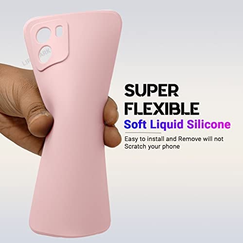 LIRAMARK Silicone Soft Back Cover Case for Vivo Y15s / Vivo Y01 / Vivo Y15A (Silicone Pink) - Image 4