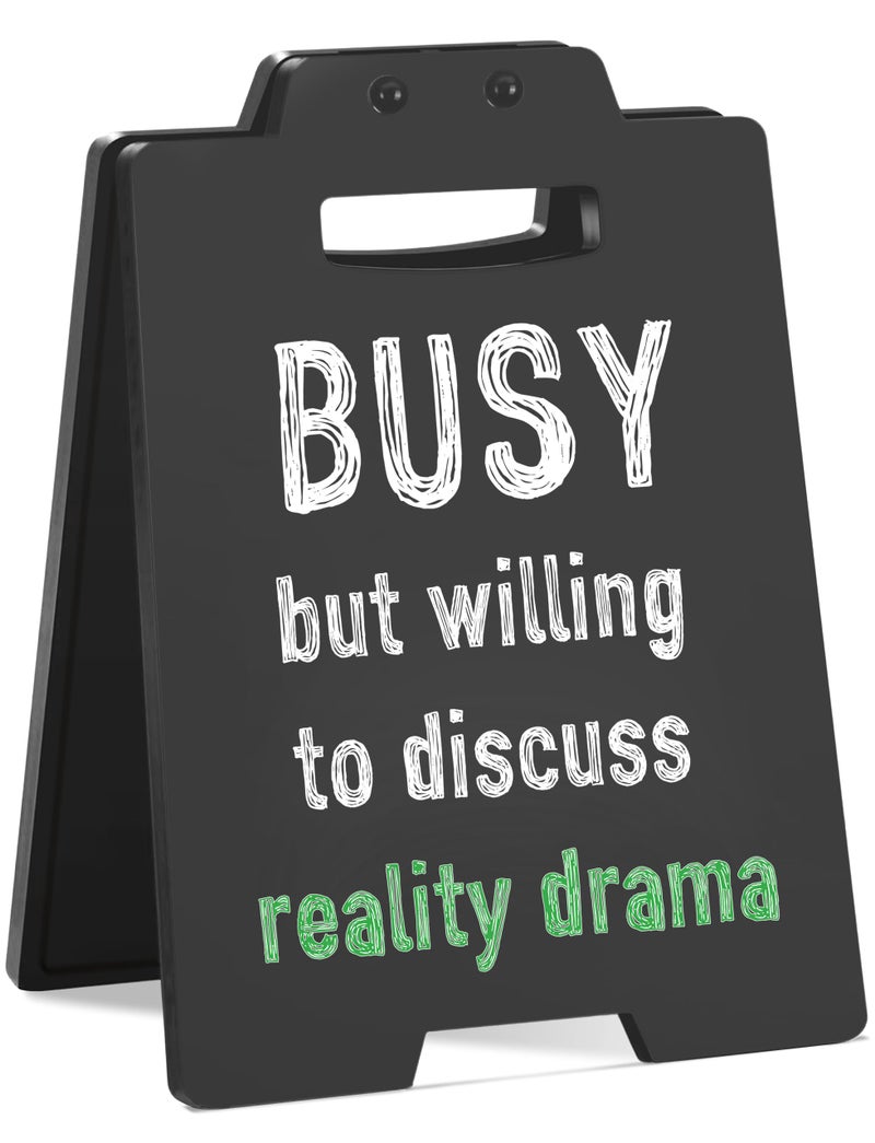 MAMAGIFTREE Funny Desk Sign Plaque Office Decor, Witty Gag Gift for Coworker, Friend, Social Worker, Cubicle Decor, WFH Office Accessories & Christmas White Elephant Gifts - Image 1