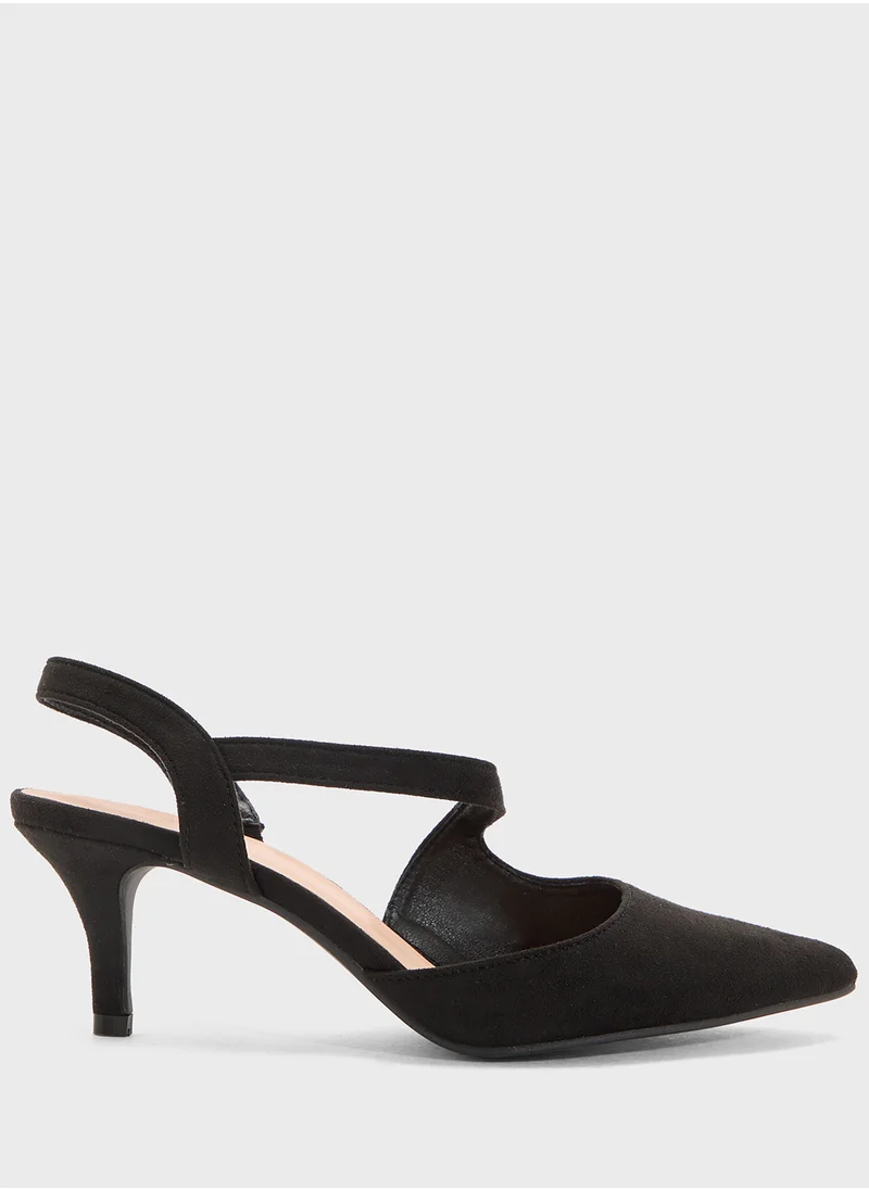 ELLA Mid Heel Slingback Pump