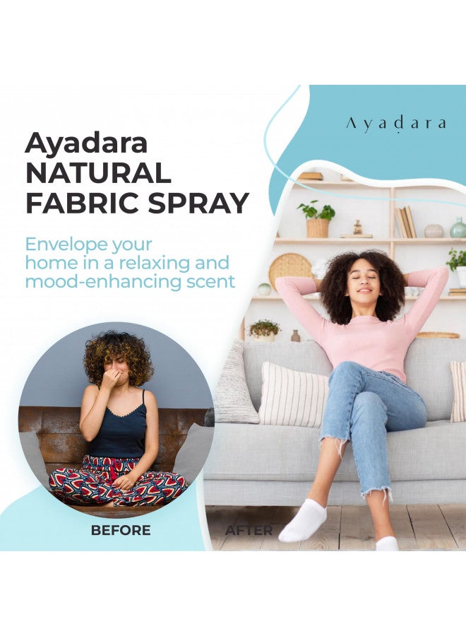 Ayadara Natural Fabric Spray, Lavender Room Spray Air Freshener, Odor Eliminator Mist, Aromatherapy Home Fragrance, Lavender Linen Spray for Bedding, Pillow, Sheet, Blanket and Clothing, 2000+ Sprays - Image 2