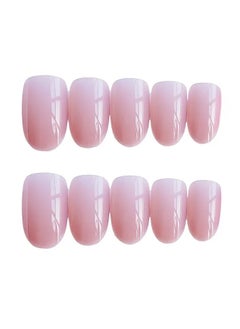 ORiTi Nude Pink Press On Nails Short Length Fake Nails Oval Shape False Nails Acrylic Full Cover Artificials Nails For Women And Girls ,Without acetone  - Image 2