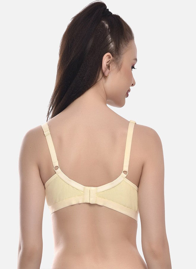 FIMS حزمة من 2 صدرية نسائية باللون الأسود والبيج القطني غير المدعوم - Image 5