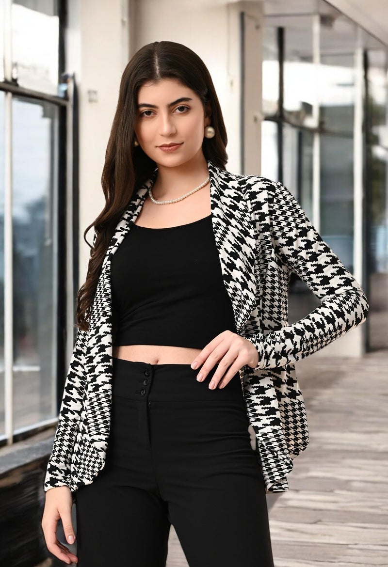 IUGA Women's Solid Long Sleeve Blazer - Image 3
