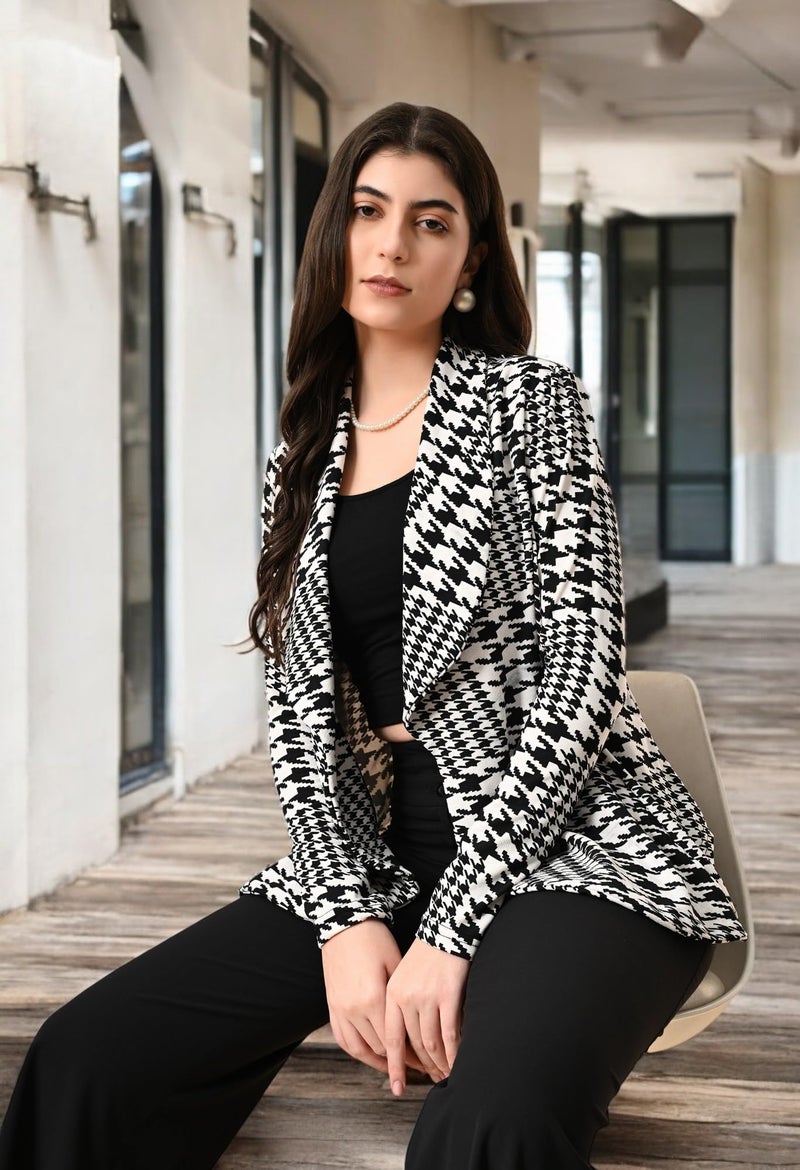 IUGA Women's Solid Long Sleeve Blazer - Image 5