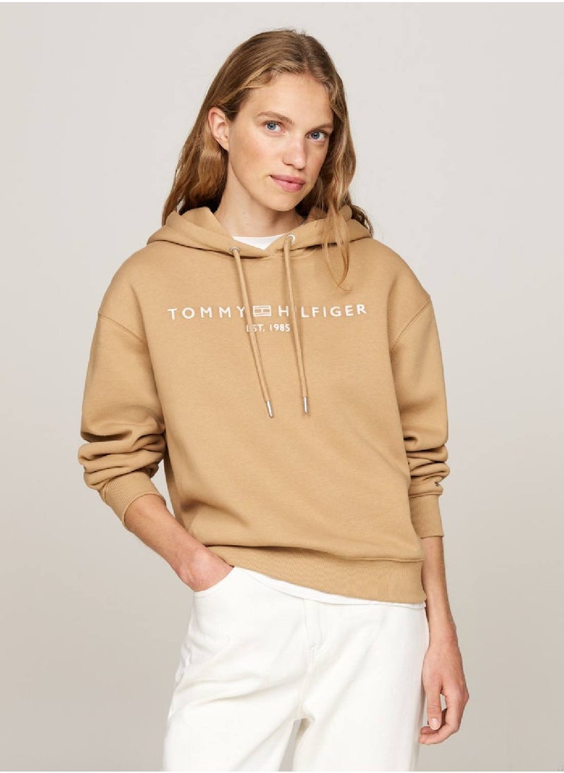 Women's  Modern Regular Corporate Logo Pullover Hoodie , Brown - Cotton - pzsku/Z23EC9EC94404387746E4Z/45/_/1728978115/2e7726e5-dcaa-415c-8e33-6fab50e92bcc