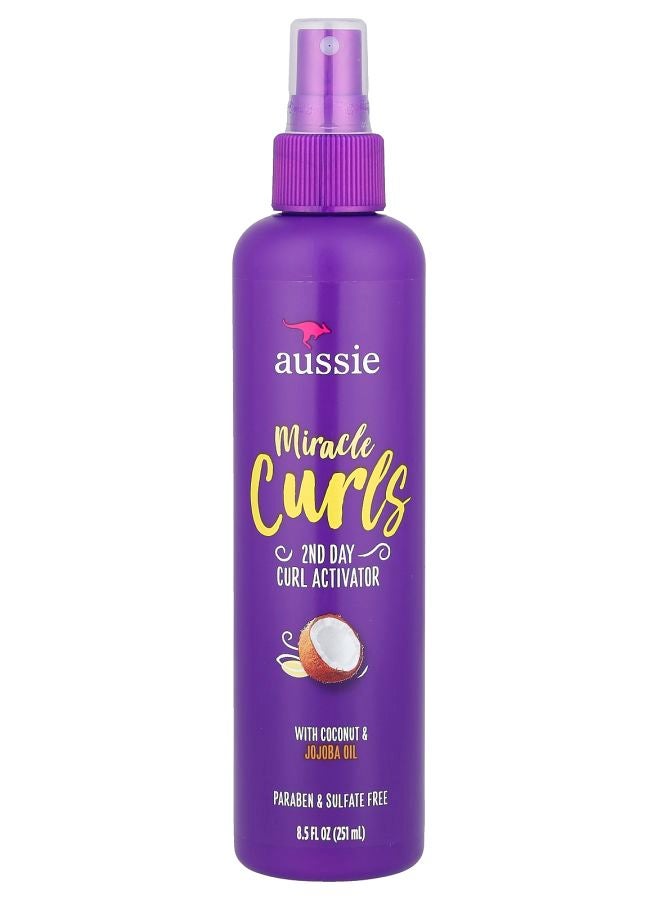 Aussie Miracle Curls 2nd Day Curl Activator with Coconut & Jojoba Oil 8.5 fl oz (251 ml)