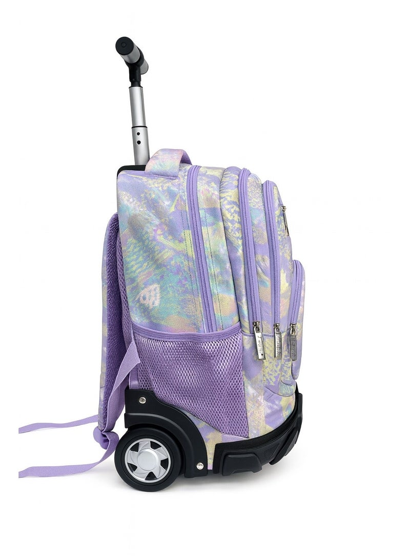 Nuzki Trolley School Bag for Students - 16 Inch Multi-Functional Backpack with Wheels - Travel-Friendly School Bag for Boys and Girls - Image 3