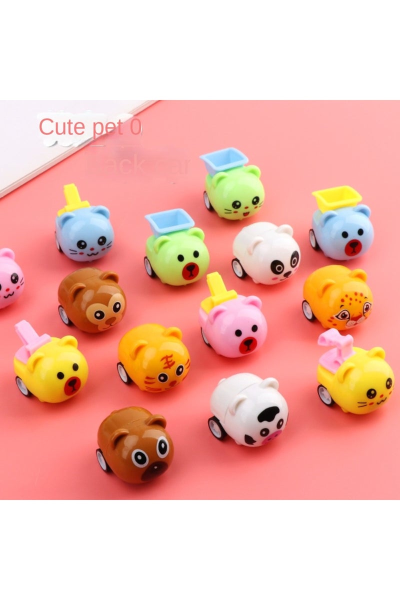 12PCS 12/30 Pcs Cute Cartoon Pull-back Car Toy Children's Birthday Party Giveaway Gift Pinata Filler