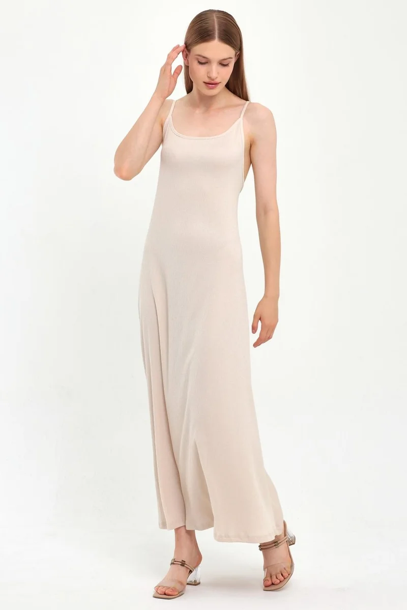 Alexander Gardi Simple Strap Maxi Dress