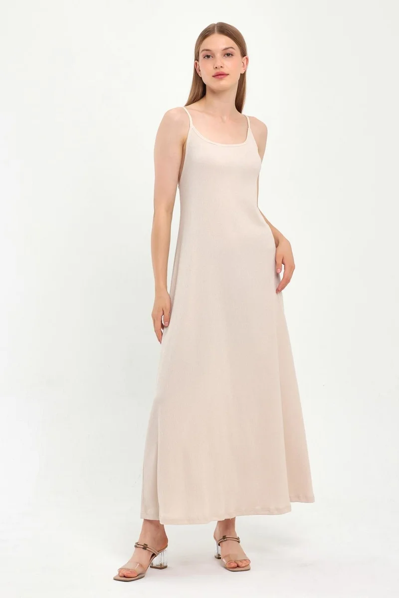 Alexander Gardi Simple Strap Maxi Dress