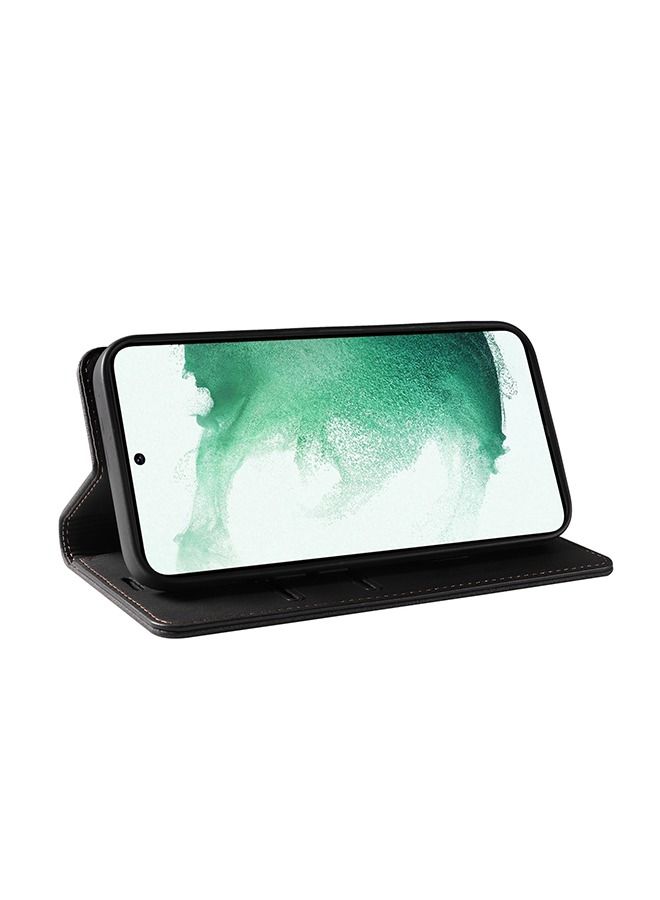 Samsung Galaxy S23 Ultra Case, PU Leather Wallet Phone Case with Card Holder, Flip Folio Case, Cover with Stand, Compatible with Samsung Galaxy S23 Ultra (Black) - Image 3