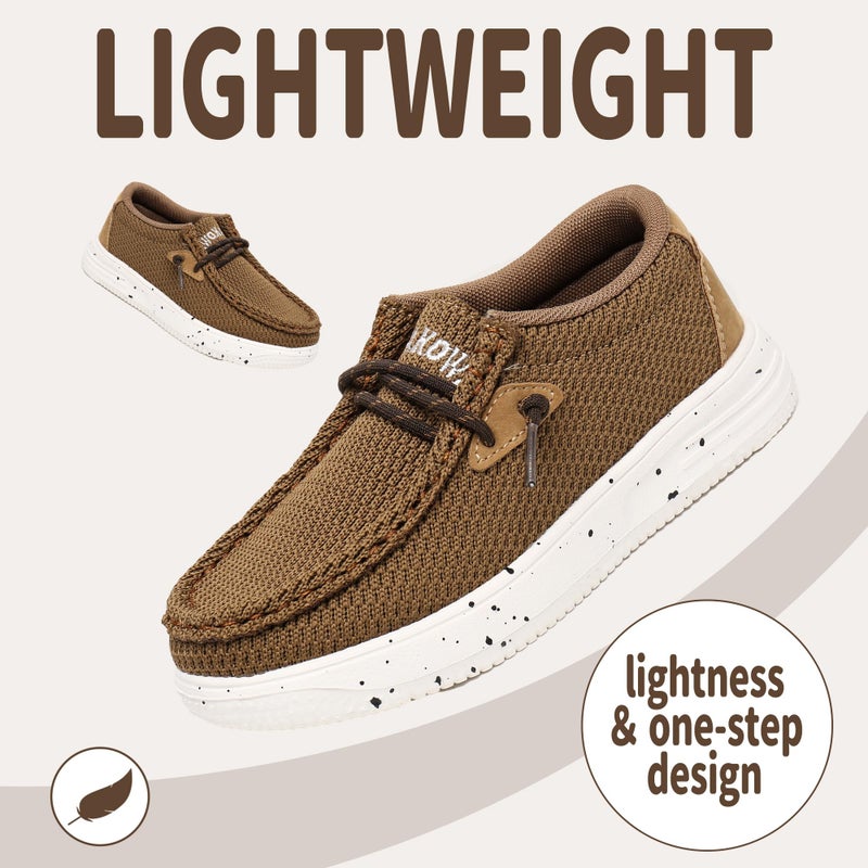 Apakowa Kids Boys Girls Loafers Slip-On Casual Walking Shoes Comfortable & Lightweight (Toddler/Little Kid/Big Kid) - Image 4