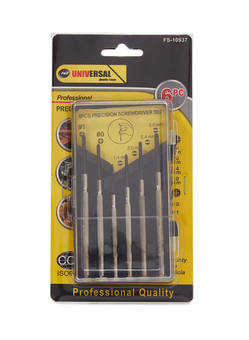 NIBEMINENT 6-Piece Professional Screwdriver Set Silver