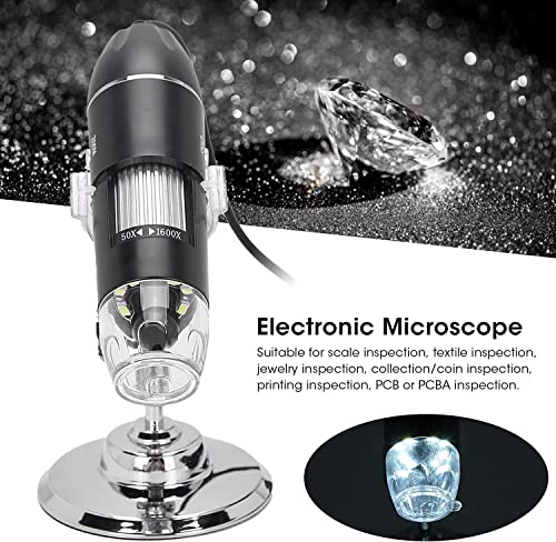 Tobo USB Microscope, 1600X Microscope Electron Microscope USB Camera Digital Microscope Video Camera 2MP 1600x1200 with 8 LED for Windows 2000/XP, Vista, 7/8/10 - TD-587IM-02 - Image 4
