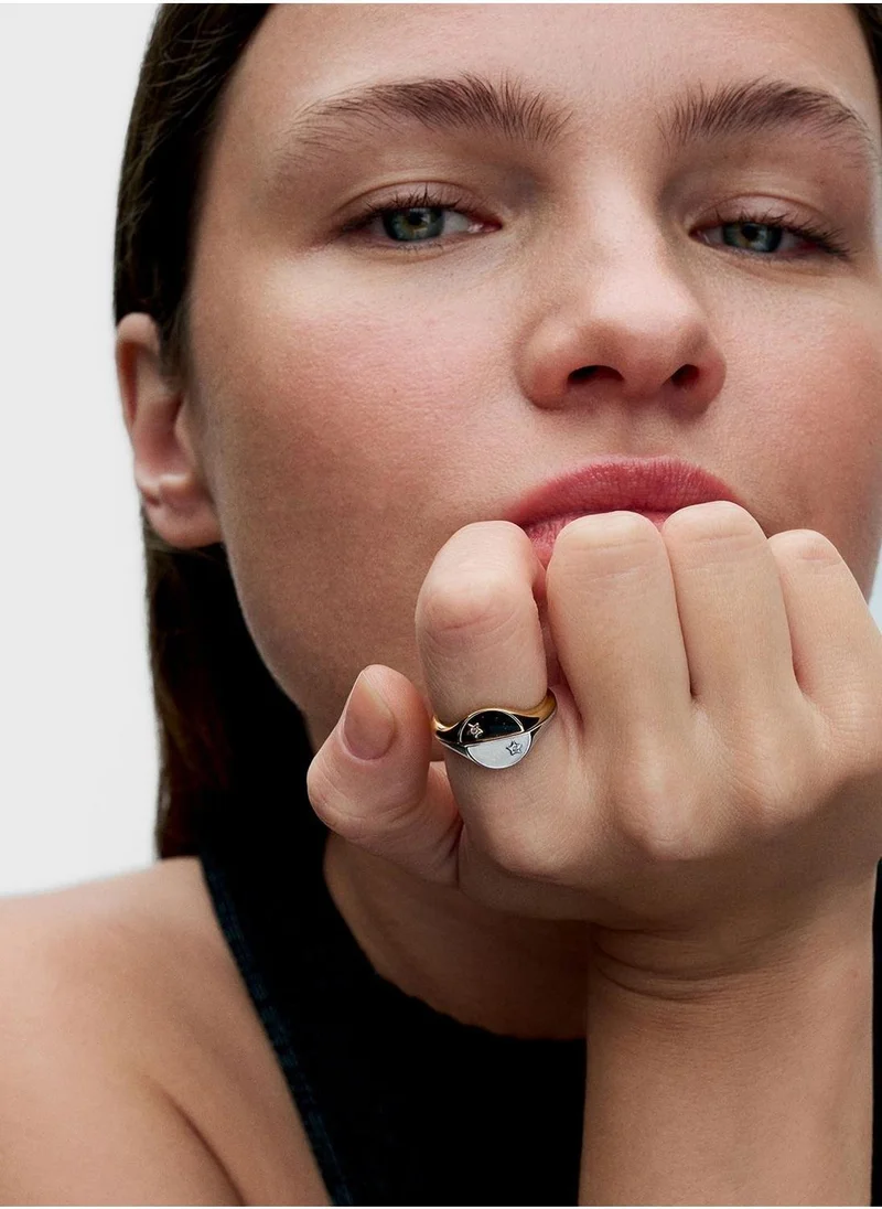 PANDORA  Pandora Me Halved Enamel Signet Ring for Women | Best Price UAE