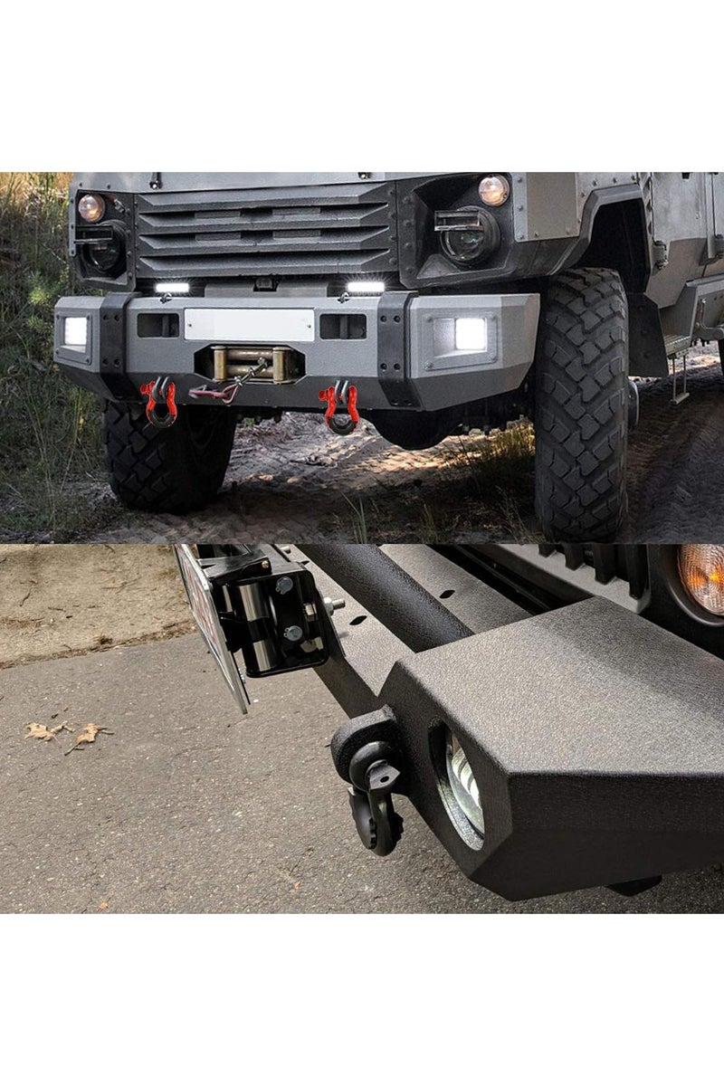 D Ring Shackles 2 Pack 3/4 Inch Shackles with 7/8 Inch Pin Isolators and Washers for Vehicle Recovery - Image 2