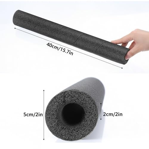 HaiFafafaing Pool Noodles Foam Black 15.7 " Pipe Insulation Foam Tube Multi-Purpose Pipes Insulation Wrap Snake Wrap Foams Protection Foams Tubing for Outdoor Indoor Swimming Pool Handle Water - Image 2
