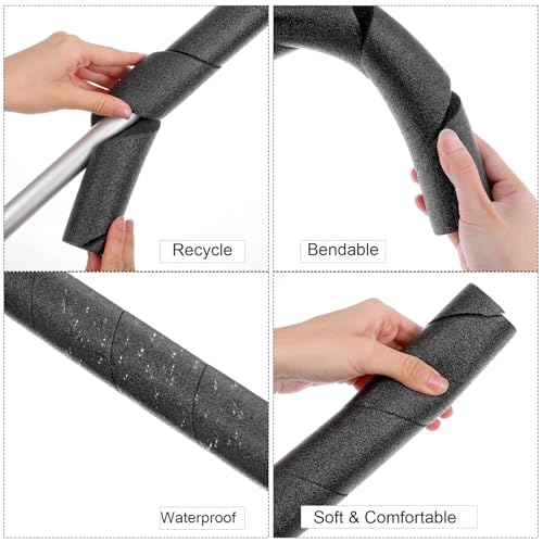 HaiFafafaing Pool Noodles Foam Black 15.7 " Pipe Insulation Foam Tube Multi-Purpose Pipes Insulation Wrap Snake Wrap Foams Protection Foams Tubing for Outdoor Indoor Swimming Pool Handle Water - Image 3
