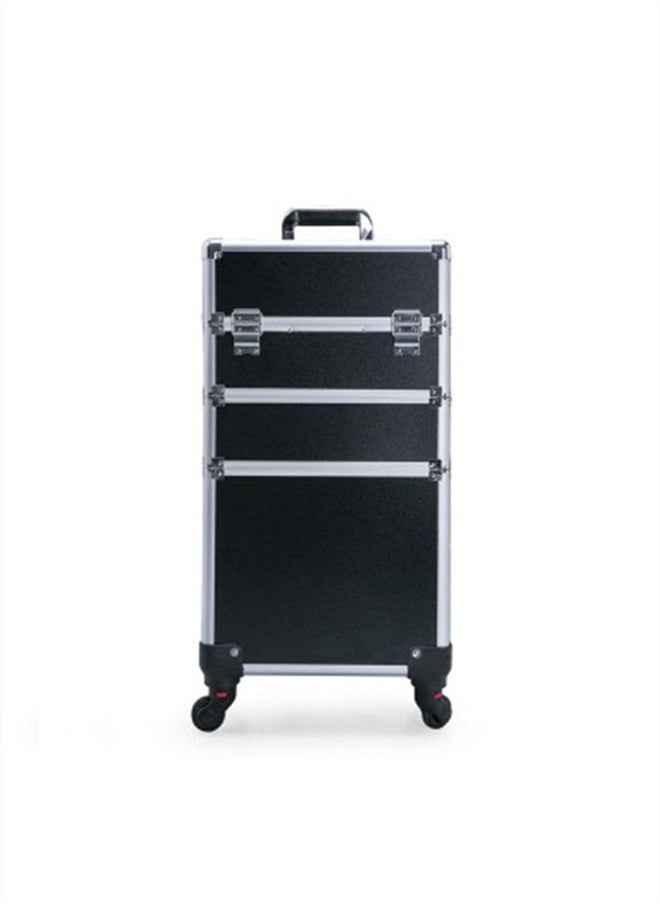 Generic - Three-layer Professional Trolley Makeup Box  Large-capacity Multi-layer Storage Box With 4 Wheels - Image 1