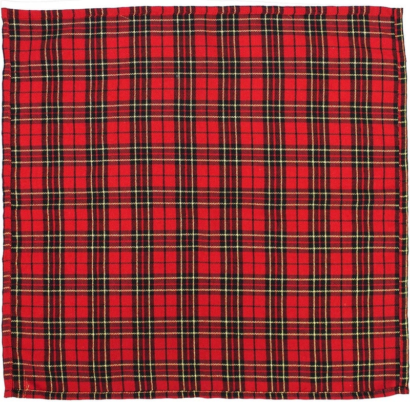 Fennco Styles Tartan Plaid Dazzle Christmas Decorative Cloth Napkins 18 W X 18 L Set of 4  Red Dinner Napkins for Winter Holidays Home Decor Family Gatherings - Image 4
