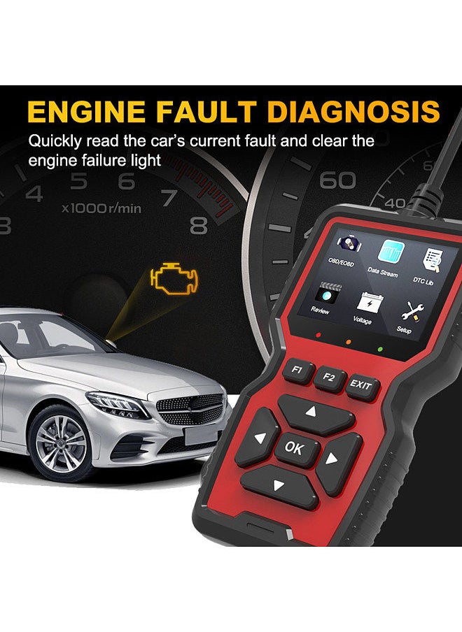 Generic - V519 OBDII Diagnostic Vehicle Code Reader Upgraged Support Printing Functions for All OBD II Protocol Cars Since 1996 - Image 1