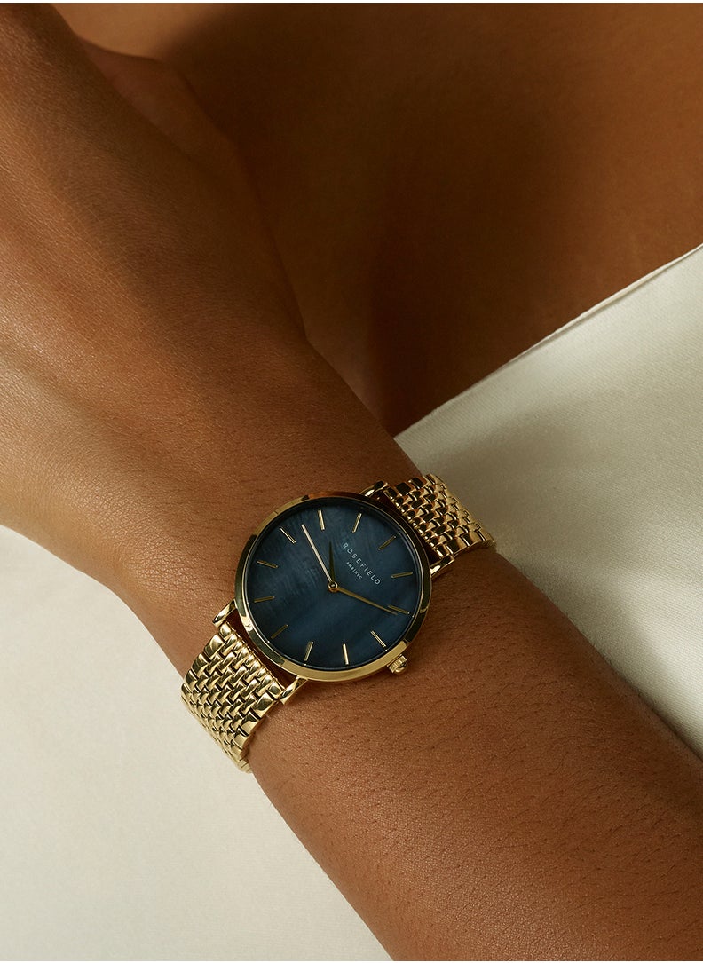 RoseField Rosefield Upper East Side Black MOP Steel Gold Women Watch - UBGSG-U35  - Image 2