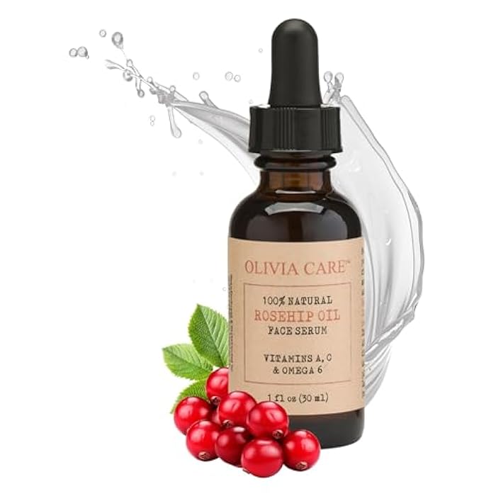 Olivia Care Rosehip Seed Oil Serum By Olivia Care Natural Moisturizer for Face, Body & Skin with Vitamins E, C, A & Omega 6, Perfect for Treating Wrinkles, Acne Scars, Sun Spots, Dark Circles & Anti-Aging - 1 OZ - Image 2