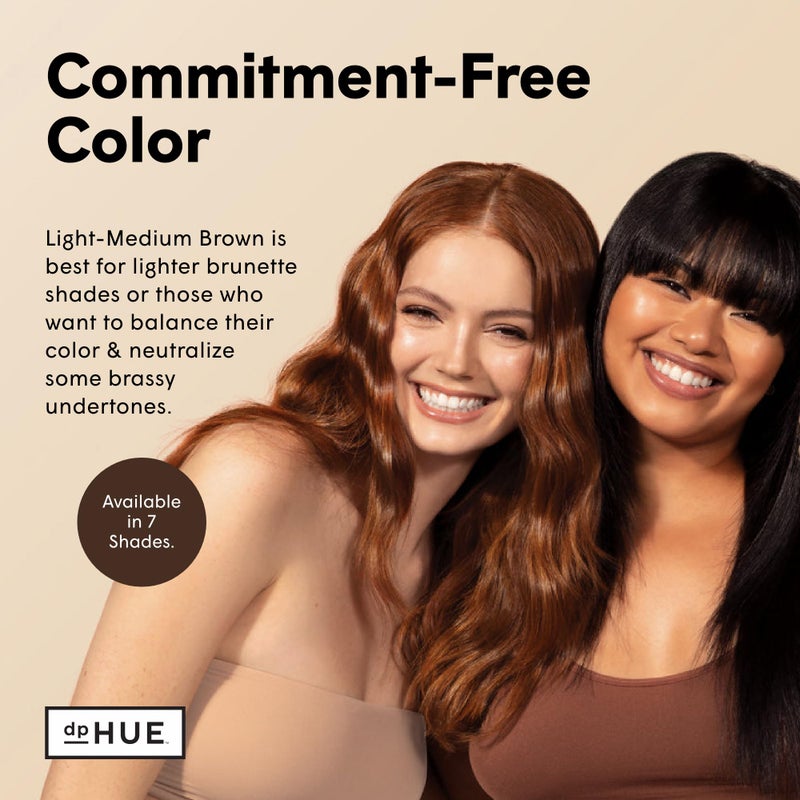 dpHUE Glossy Glaze, Light-Medium Brown - 4 fl oz - In-Shower Conditioning Glaze for Luminous Shine & Sheer Color - Paraben, SLS & SLES Sulfate Free - Leaping Bunny Certified - Image 4