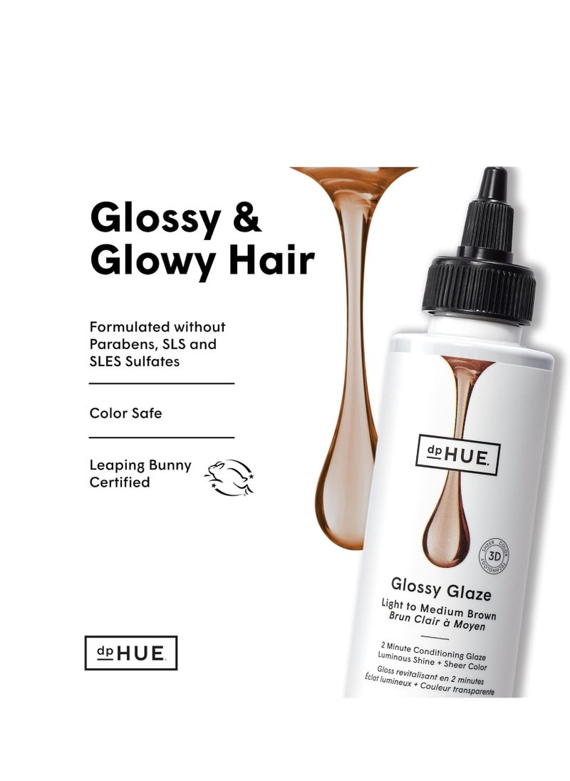 dpHUE Glossy Glaze, Light-Medium Brown - 4 fl oz - In-Shower Conditioning Glaze for Luminous Shine & Sheer Color - Paraben, SLS & SLES Sulfate Free - Leaping Bunny Certified - pzsku/Z23ED689632852C01EA1EZ/45/_/1731852510/8675dde7-21be-49f6-9225-da597181e565