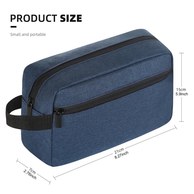 Icramsy Travel Toiletry Bag Toiletry Bag For Women Men Hanging Cosmetic Bag Travel Accessories For Women Men(Navy Blue) - Image 2