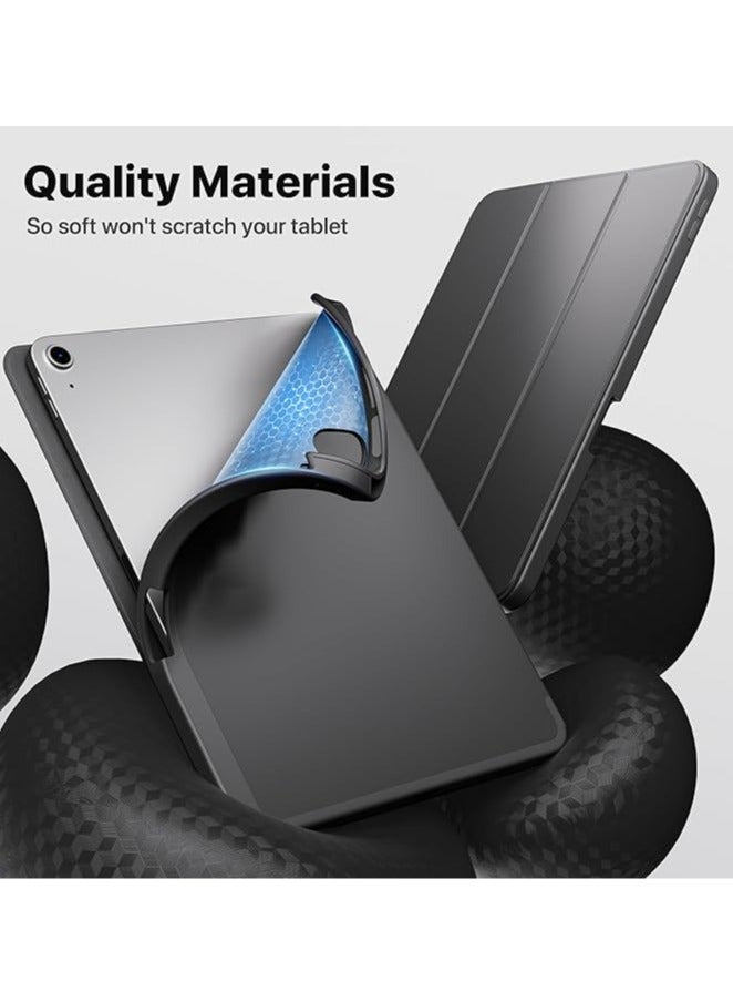 عام حافظة للجيل السادس من iPad Air بحجم 11 بوصة مع M2 لعام 2024، بالإضافة إلى iPad Air الجيل الخامس وiPad Air الجيل الرابع بحجم 10.9 بوصة، يأتي الوضع الذكي مع قاعدة تعديل ثلاثية وفتحة الطاقة التلقائية. - Image 4