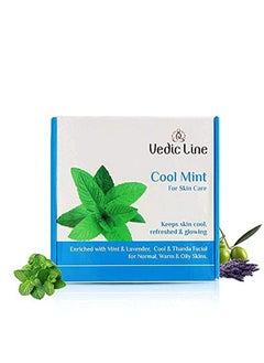 Vedicline Cool Mint Facial Kit Reduce Tan & Dead Skin With Mint Oil Lavender Oil Shea Butter For Skin Lightening & Brightening With Cooling Sensation 400Ml  - Image 3